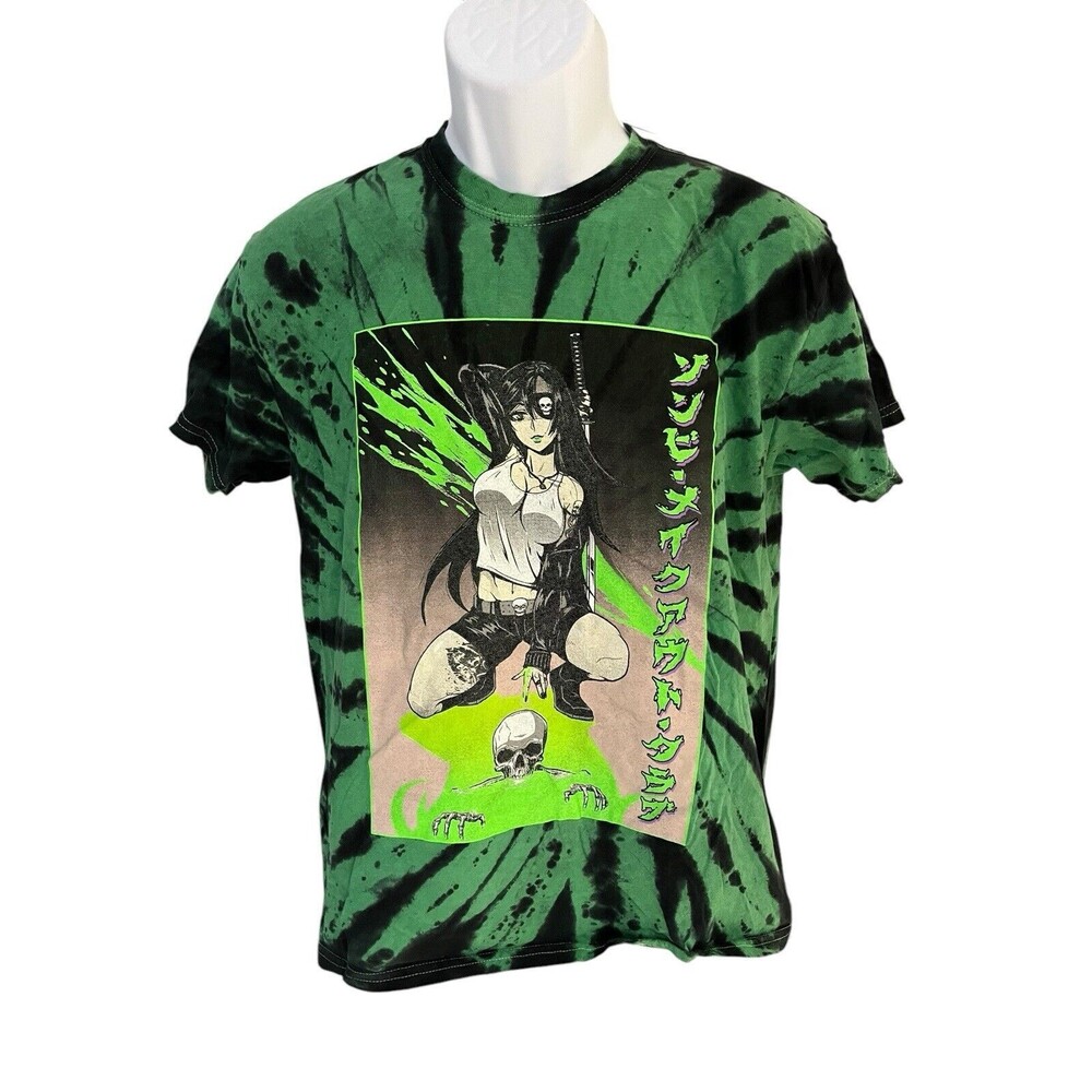 Zombie Makeout club men's M graphic print tie dye t shirt